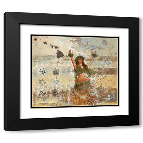 Sun Salutation I Black Modern Wood Framed Art Print with Double Matting by Wiley, Marta