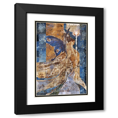 Butterfly Queen Black Modern Wood Framed Art Print with Double Matting by Wiley, Marta