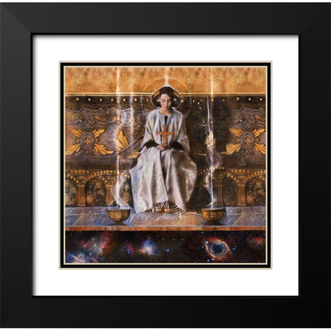 Treasure Golden Black Modern Wood Framed Art Print with Double Matting by Wiley, Marta