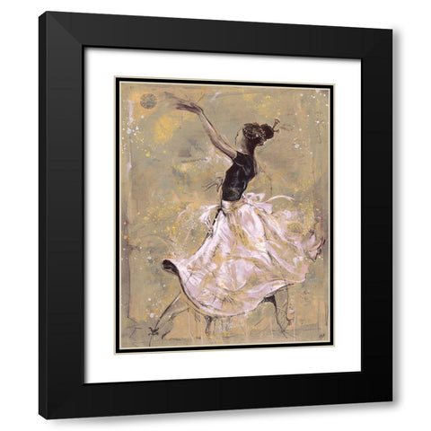 Living The Dream- Gold Black Modern Wood Framed Art Print with Double Matting by Wiley, Marta