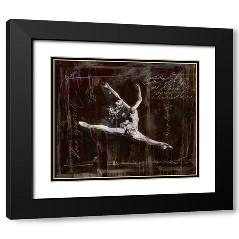 Ballet I Black Modern Wood Framed Art Print with Double Matting by Wiley, Marta