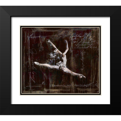 Ballet I Black Modern Wood Framed Art Print with Double Matting by Wiley, Marta
