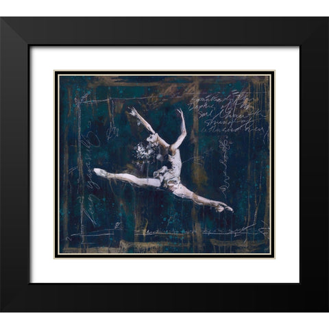 Ballet II Black Modern Wood Framed Art Print with Double Matting by Wiley, Marta