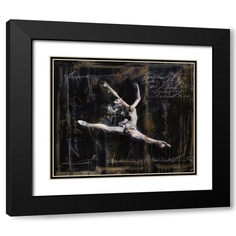 Ballet VI Black Modern Wood Framed Art Print with Double Matting by Wiley, Marta