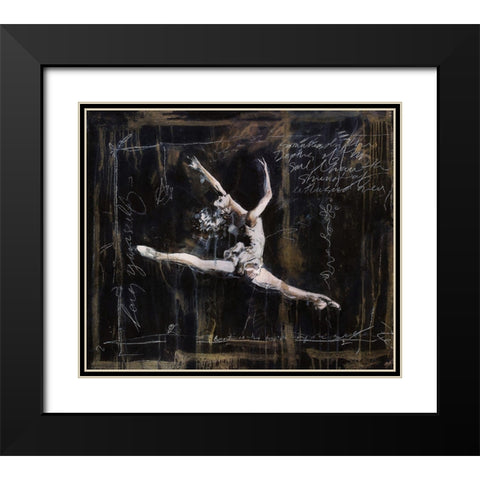 Ballet VI Black Modern Wood Framed Art Print with Double Matting by Wiley, Marta