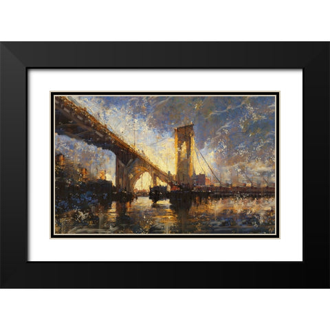 Brooklyn Bride Horizontal II Black Modern Wood Framed Art Print with Double Matting by Wiley, Marta