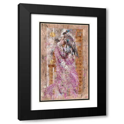 Mongolian Princess I Black Modern Wood Framed Art Print with Double Matting by Wiley, Marta