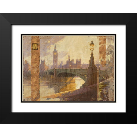 London II Black Modern Wood Framed Art Print with Double Matting by Wiley, Marta