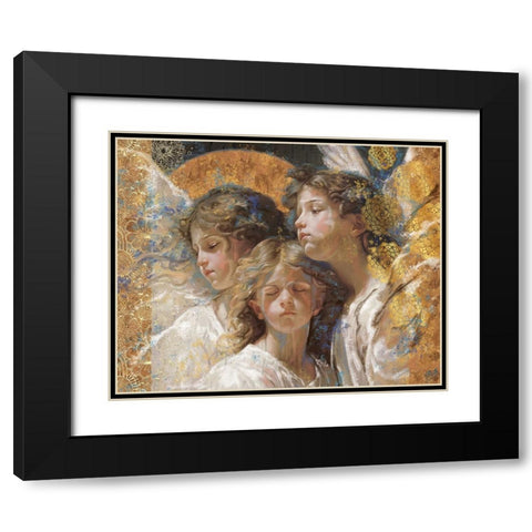 Little Angels III Black Modern Wood Framed Art Print with Double Matting by Wiley, Marta