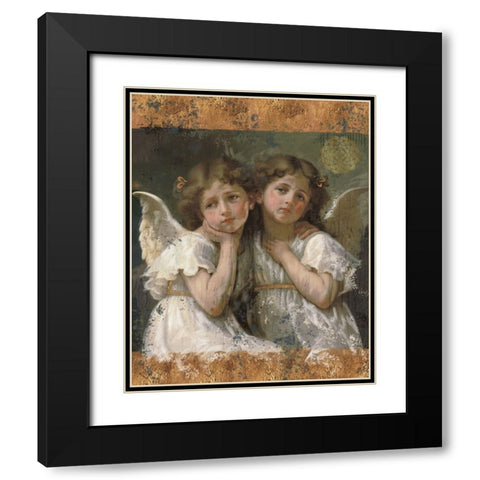 Litttle Angels V Black Modern Wood Framed Art Print with Double Matting by Wiley, Marta