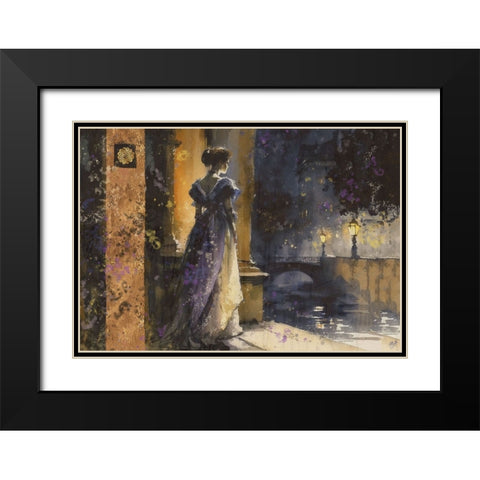 Paris Nights IIII Black Modern Wood Framed Art Print with Double Matting by Wiley, Marta