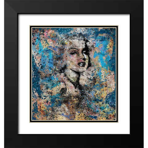 Marilyn Monroe III Black Modern Wood Framed Art Print with Double Matting by Wiley, Marta