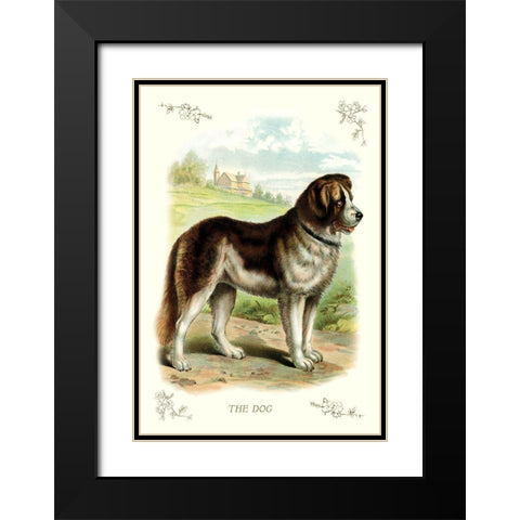 The Dog, 1900 Black Modern Wood Framed Art Print with Double Matting by Unknown