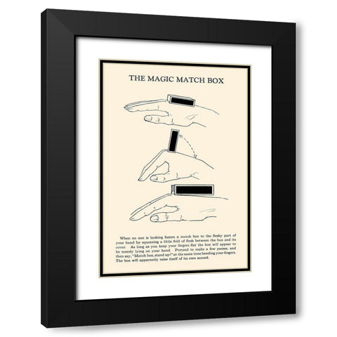 The Magic Match Box Black Modern Wood Framed Art Print with Double Matting by Retromagic