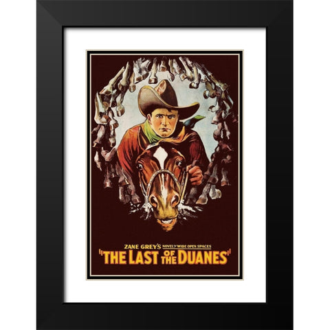 Vintage Westerns: Last of the Duanes Black Modern Wood Framed Art Print with Double Matting by Unknown