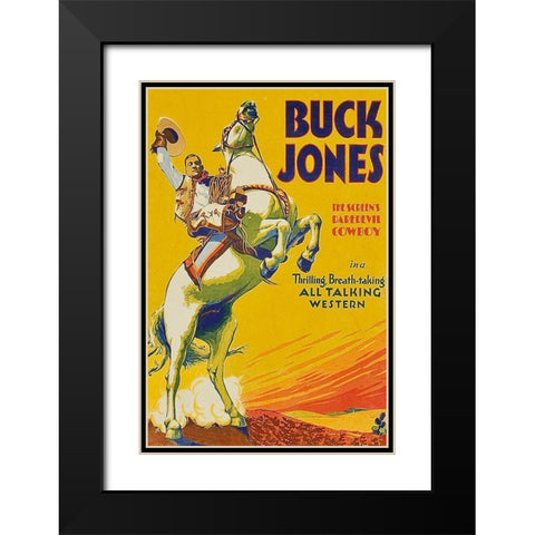 Vintage Westerns: Pierre of the Plains Black Modern Wood Framed Art Print with Double Matting by Unknown