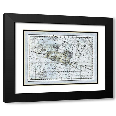 Maps of the Heavens: Aries the Ram Black Modern Wood Framed Art Print with Double Matting by Jamieson, Alexander