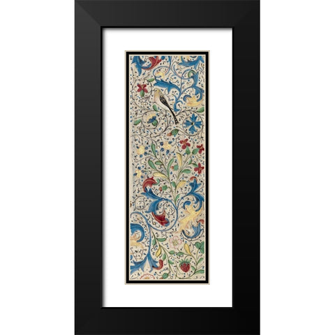 Border Detail - Vertical Panel - Adam and Eve Eating the Forbidden Fruit Black Modern Wood Framed Art Print with Double Matting by Vrelant, Wilem