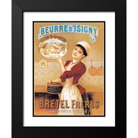 Cooks: Beurre dIsigny Black Modern Wood Framed Art Print with Double Matting by Advertisement