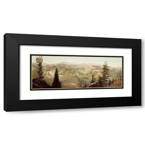 Marshall Pass, Colorado, 1899 Black Modern Wood Framed Art Print with Double Matting by Jackson, William Henry