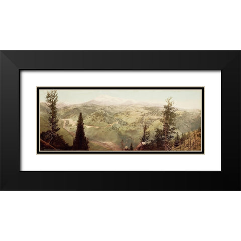 Marshall Pass, Colorado, 1899 Black Modern Wood Framed Art Print with Double Matting by Jackson, William Henry