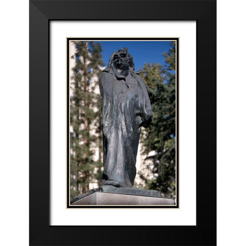Monument to Honore de Balzac, 1897 Black Modern Wood Framed Art Print with Double Matting by Rodin, Auguste