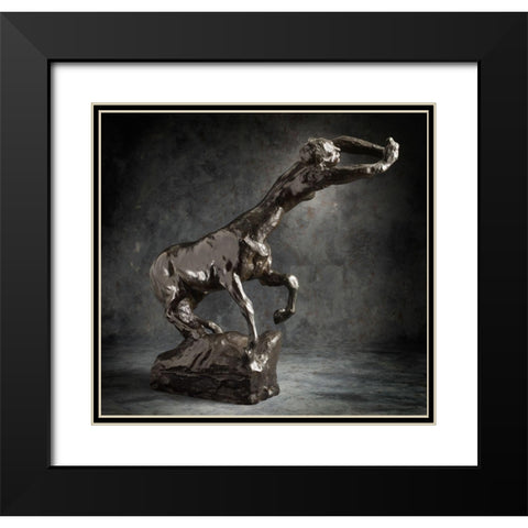 Female Centaur, ca. 1887-1889 Black Modern Wood Framed Art Print with Double Matting by Rodin, Auguste