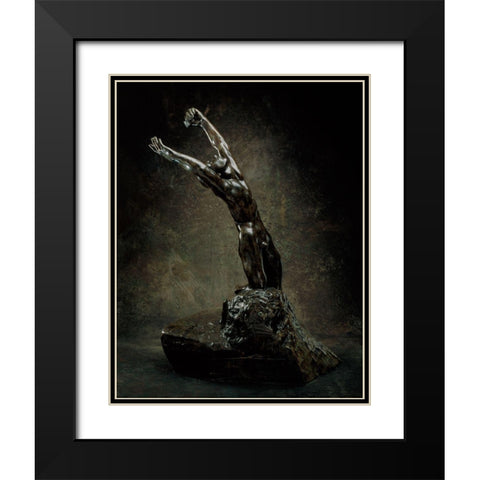 The Prodigal Son, ca. 1884/1894-1899 Black Modern Wood Framed Art Print with Double Matting by Rodin, Auguste