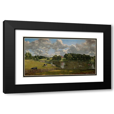 Wivenhoe Park, Essex, 1816 Black Modern Wood Framed Art Print with Double Matting by Constable, John