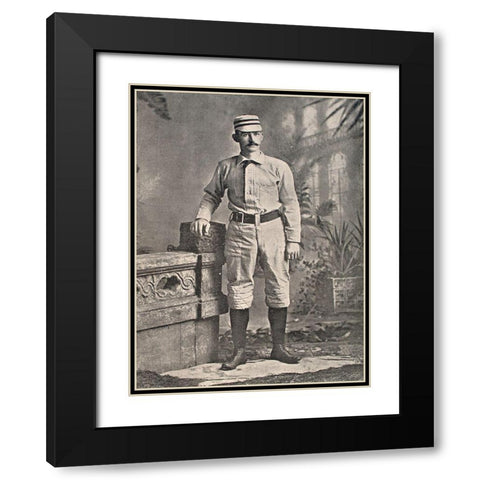Mike Lehane, Columbus, 1865 Black Modern Wood Framed Art Print with Double Matting by A.G. Spalding Baseball Collection
