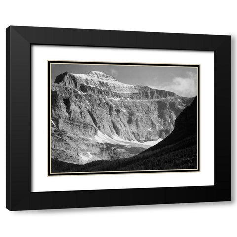 View from Going-to-the-Sun Chalet, Glacier National Park - National Parks and Monuments, Montana, 19 Black Modern Wood Framed Art Print with Double Matting by Adams, Ansel