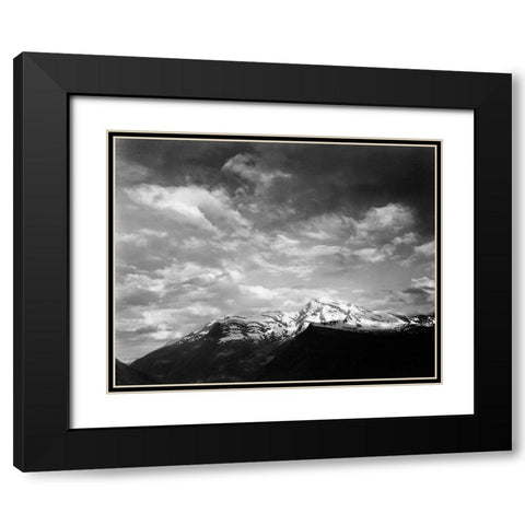 Heavens Peak, Glacier National Park, Montana - National Parks and Monuments, 1941 Black Modern Wood Framed Art Print with Double Matting by Adams, Ansel