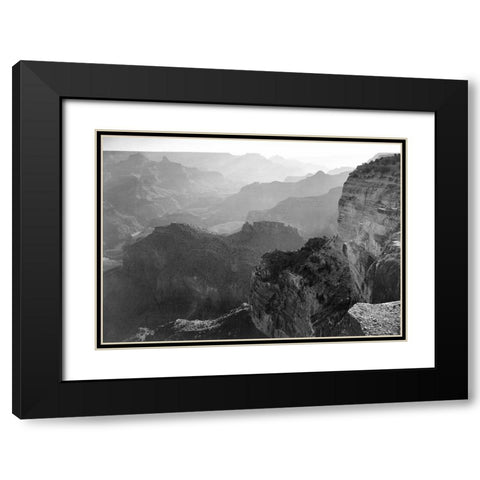 Grand Canyon National Park, Arizona - National Parks and Monuments, 1941 Black Modern Wood Framed Art Print with Double Matting by Adams, Ansel