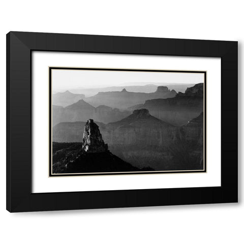 Grand Canyon National Park, Arizona - National Parks and Monuments, 1941 Black Modern Wood Framed Art Print with Double Matting by Adams, Ansel