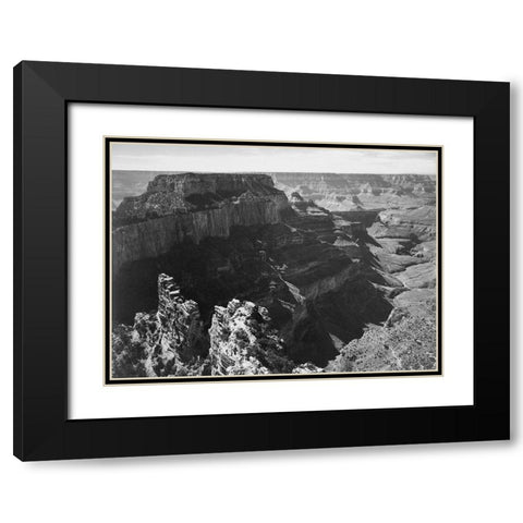 Grand Canyon National Park, Arizona - National Parks and Monuments, 1941 Black Modern Wood Framed Art Print with Double Matting by Adams, Ansel