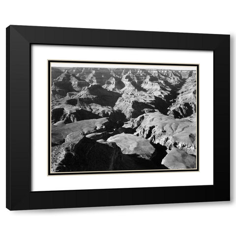 Grand Canyon National Park, Arizona - National Parks and Monuments, 1940 Black Modern Wood Framed Art Print with Double Matting by Adams, Ansel