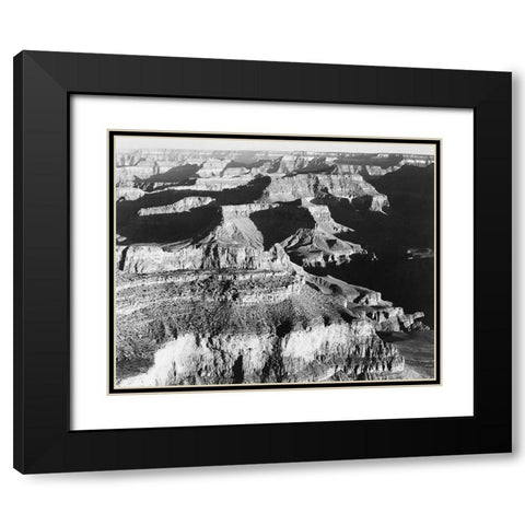 Grand Canyon National Park, Arizona - National Parks and Monuments, 1940 Black Modern Wood Framed Art Print with Double Matting by Adams, Ansel