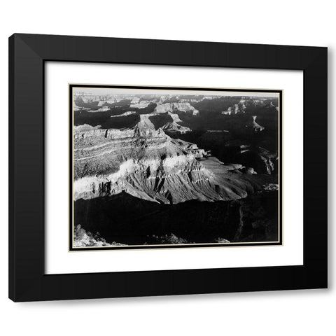 Grand Canyon National Park, Arizona - National Parks and Monuments, 1940 Black Modern Wood Framed Art Print with Double Matting by Adams, Ansel