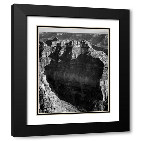 View from North Rim, Grand Canyon National Park, Arizona, 1941 Black Modern Wood Framed Art Print with Double Matting by Adams, Ansel