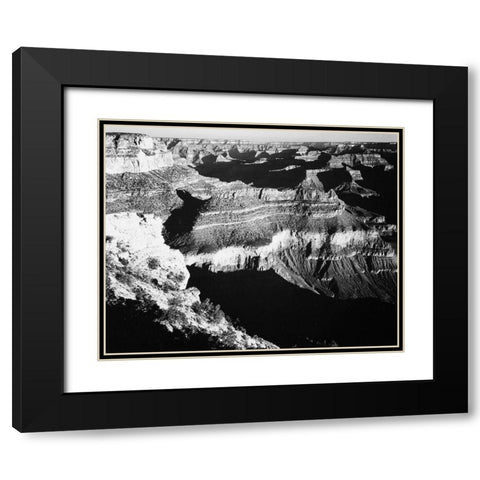Grand Canyon National Park, Arizona, 1941 Black Modern Wood Framed Art Print with Double Matting by Adams, Ansel