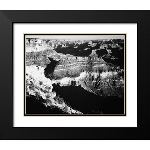 Grand Canyon National Park, Arizona, 1941 Black Modern Wood Framed Art Print with Double Matting by Adams, Ansel