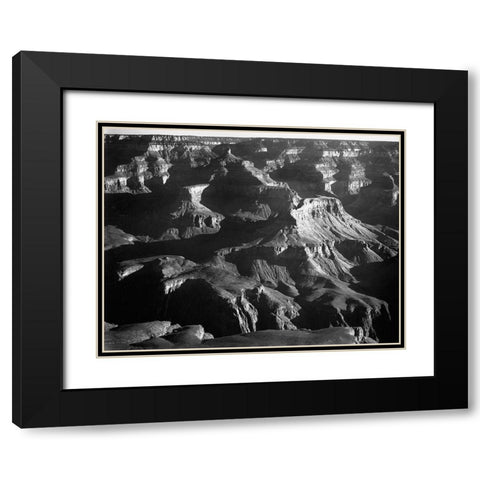 Grand Canyon National Park, Arizona, 1941 Black Modern Wood Framed Art Print with Double Matting by Adams, Ansel