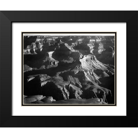 Grand Canyon National Park, Arizona, 1941 Black Modern Wood Framed Art Print with Double Matting by Adams, Ansel