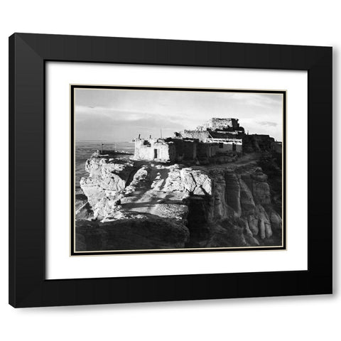 Walpi, Arizona, 1941 Black Modern Wood Framed Art Print with Double Matting by Adams, Ansel
