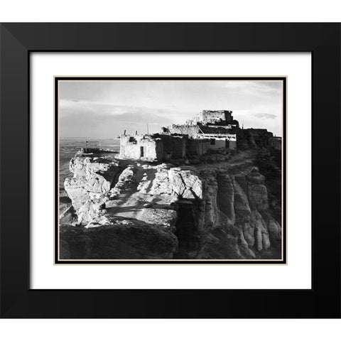 Walpi, Arizona, 1941 Black Modern Wood Framed Art Print with Double Matting by Adams, Ansel