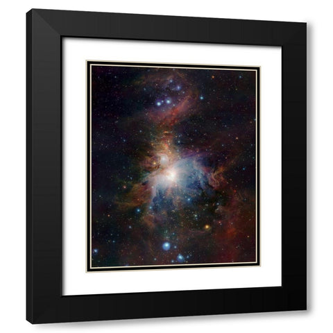 VISTAs infrared view of the Orion Nebula Black Modern Wood Framed Art Print with Double Matting by ESO/J. Emerson/VISTAÂ
