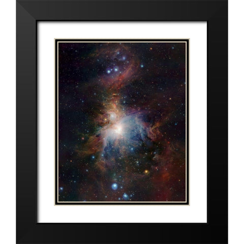 VISTAs infrared view of the Orion Nebula Black Modern Wood Framed Art Print with Double Matting by ESO/J. Emerson/VISTAÂ