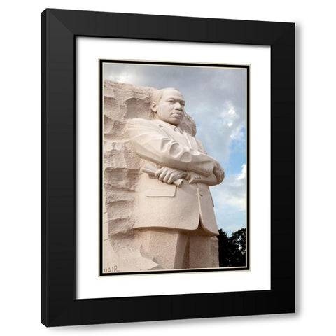 Martin Luther King, Jr. Memorial, Washington, D.C. Black Modern Wood Framed Art Print with Double Matting by Highmith, Carol