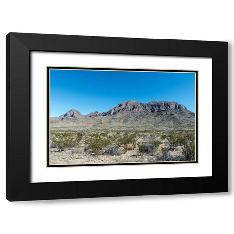 Scenery in Big Bend National Park, TX Black Modern Wood Framed Art Print with Double Matting by Highmith, Carol
