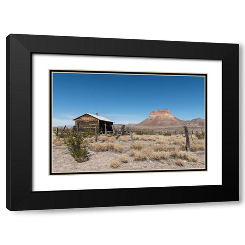 Scenery in Big Bend National Park, TX Black Modern Wood Framed Art Print with Double Matting by Highmith, Carol